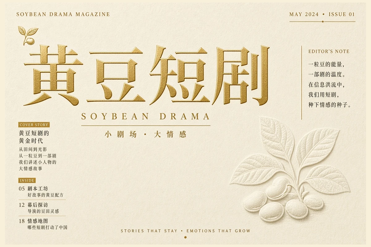 黄豆短剧关于黄豆短剧主题视觉